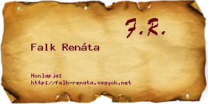 Falk Renáta névjegykártya