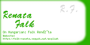 renata falk business card